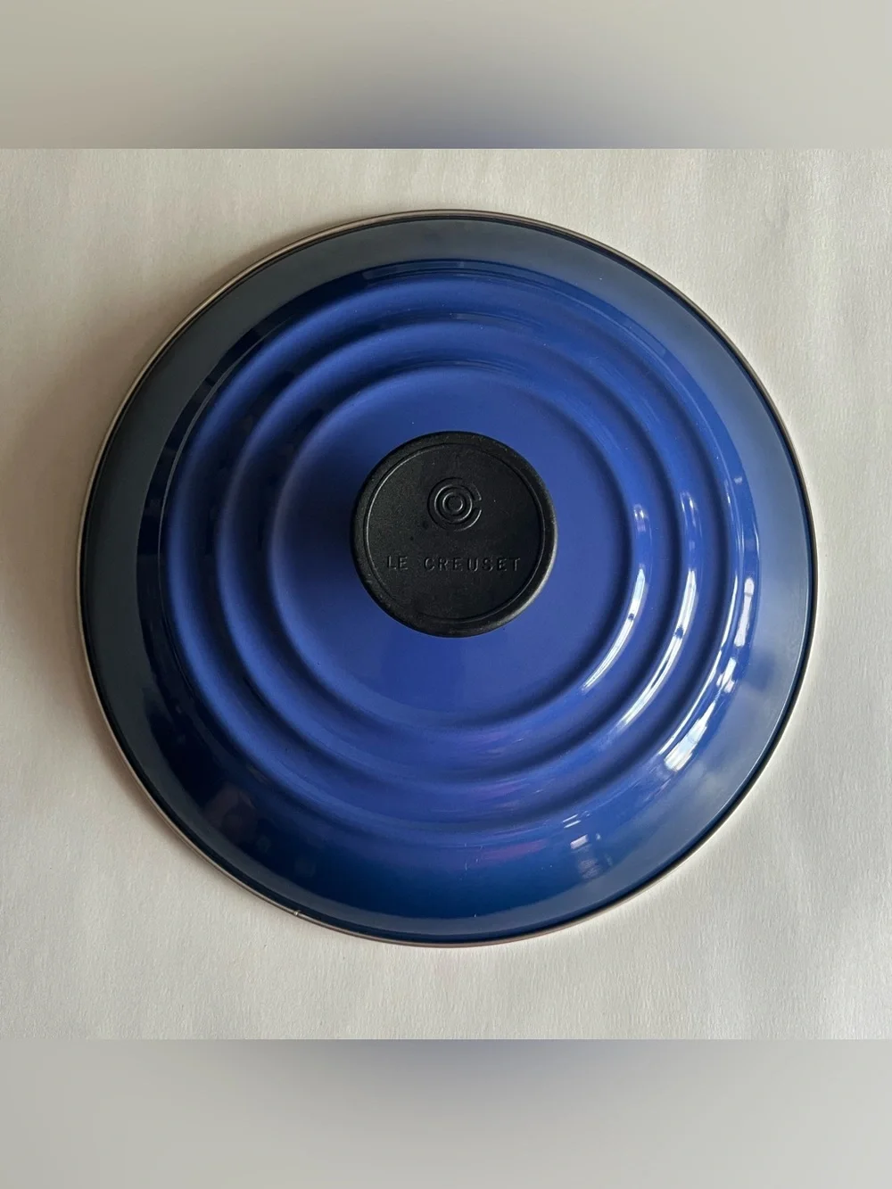 Le Creuset Blue Enamel on Steel Lid Stockpot Lid- Replacement Lid ONLY 9.25”